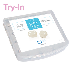 Try-In ZR Crowns Narrow Second Primary Molar Kit - 28 Crowns