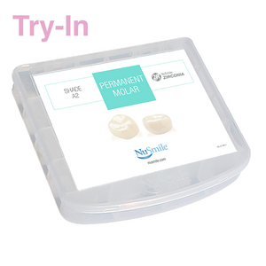 Try-In ZR Crowns Permanent Molar Kit - 24 Crowns